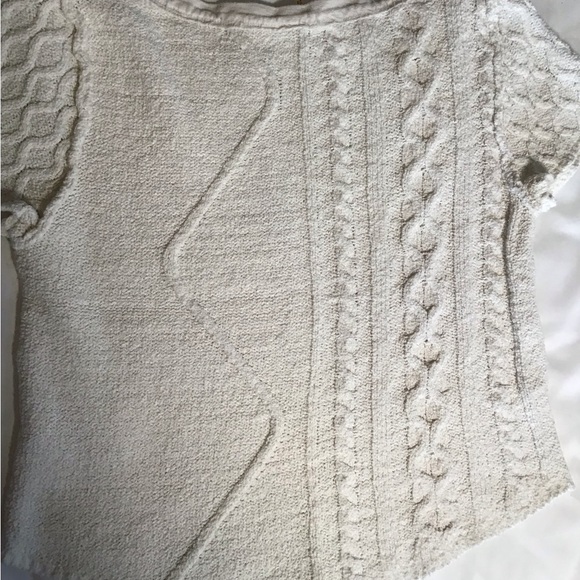 Free People White Cable Knit Sweater - Picture 2 of 9